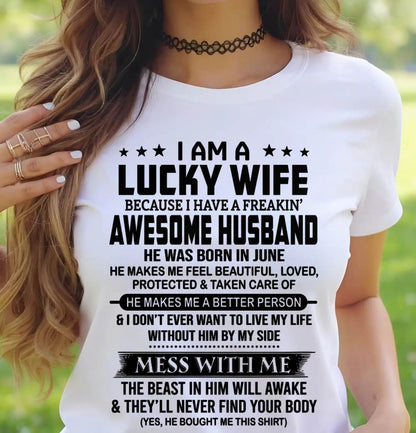 JUNE BORN HUSBAND'S LUCKY WIFE - FROM HUSBAND - TLEE06 (SKU2605-97-06)