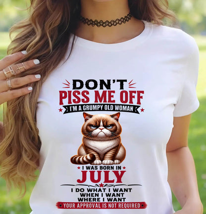 JULY – ZERO PATIENCE FUNNY CAT - FOR WOMEN - TLEE07 (SKU2608-291-07)