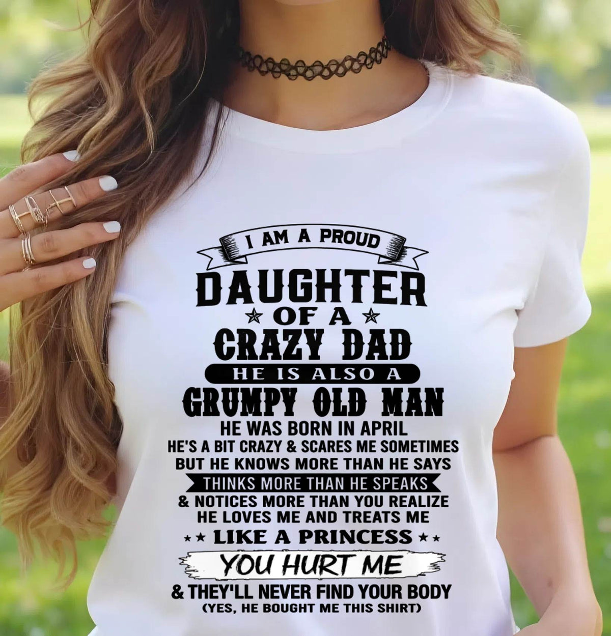 APRIL - PROUD DAUGHTER OF DAD - FROM DAD - TLEE04 (SKU2606-209-04)