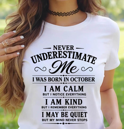 OCTOBER GIRL : CALM, KIND, UNFORGETTABLE - FOR WOMEN - TLEE10 (SKU2606-139-10)