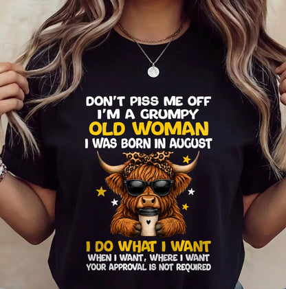 AUGUST BORN WOMAN FUNNY SHIRT - FOR WOMEN - TLEE08 (SKU2607-217-08)