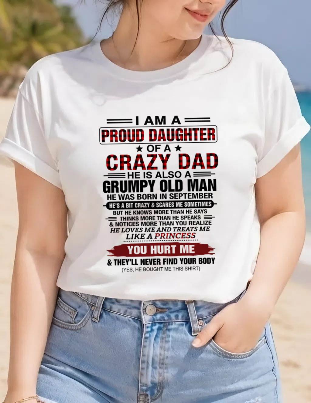SEPTEMBER - BEST DAD BEST DAUGHTER SHIRT - FROM DAD - TLEE09 (SKU2608-27-09)