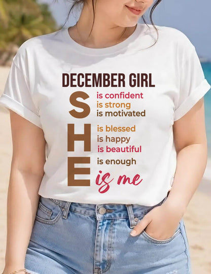 DECEMBER GIRL - SHE IS ME - FOR WOMEN - TLEE12 (SKU2607-164-12)