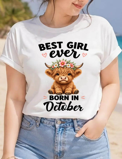 OCTOBER - BEST GIRL EVER - FOR WOMEN - TLEE10 (SKU2607-198-10)