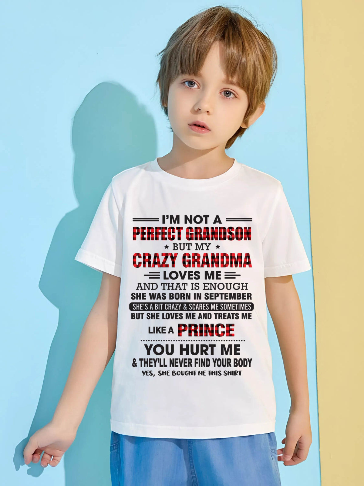 SEPTEMBER - PROUD GRANDSON OF A CRAZY GRANDMA - FROM GRANDMA - TLEE09 (SKU2603-71-09)