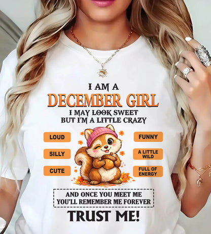 DECEMBER GIRL - SWEET BUT A LITTLE CRAZY AND FULL OF ENERGY - FOR WOMEN - TLEE12 (SKU2603-126-12)