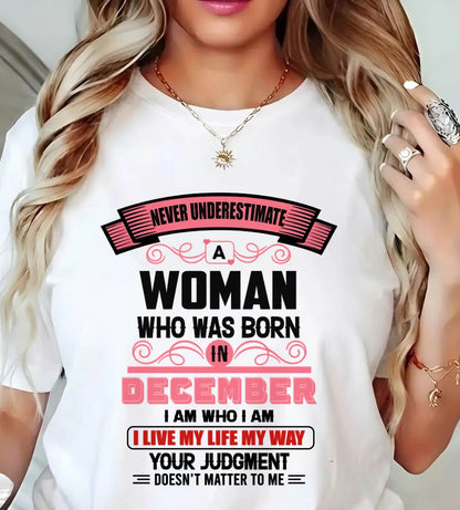 DECEMBER - I AM WHO I AM — CONFIDENT, INDEPENDENT, AND UNAPOLOGETIC - FOR WOMEN - TLEE12 (SKU2602-91-12)