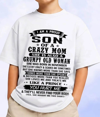 NOVEMBER - PROUD SON OF A FREAKIN' AWESOME MOM - FROM MOM - TLEE11 (SKU2607-60-11)