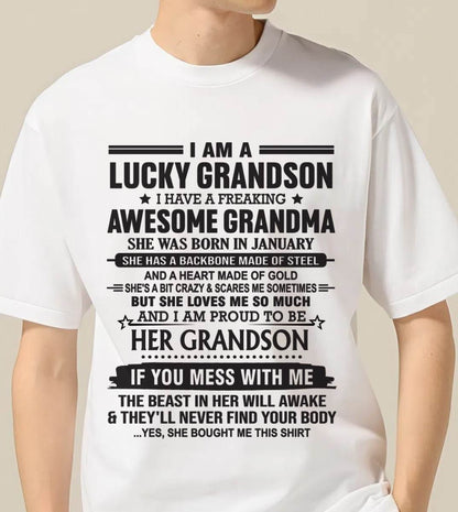 JANUARY - GRANDSON OF A STRONG & LOVING GRANDMA - FROM GRANDMA - TLEE01 (SKU11-154-01)