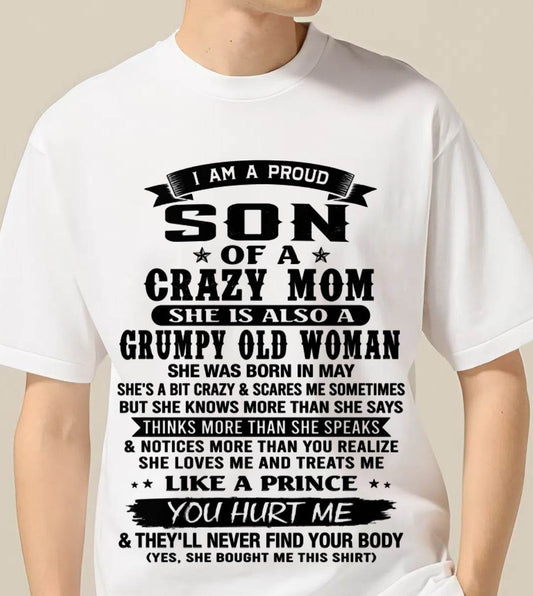 MAY - PROUD SON OF A FREAKIN' AWESOME MOM - FROM MOM - TLEE05 (SKU2607-60-05)