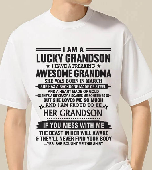 MARCH - GRANDSON OF A STRONG & LOVING GRANDMA - FROM GRANDMA - TLEE03 (SKU11-154-03)