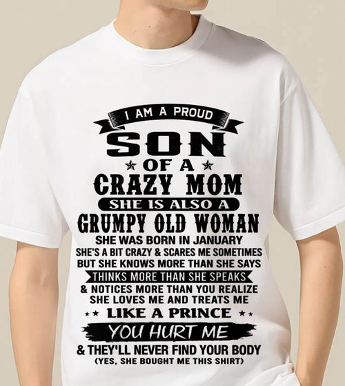 JANUARY - PROUD SON OF A FREAKIN' AWESOME MOM - FROM MOM - TLEE01 (SKU2607-60-01)
