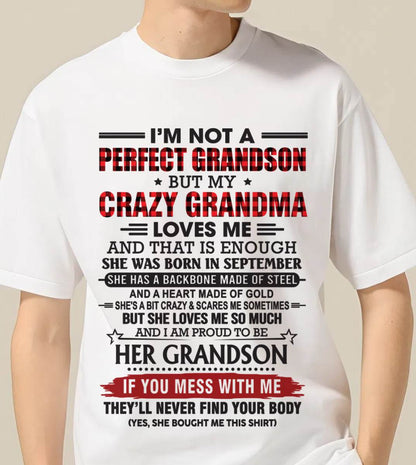 SEPTEMBER - I’M NOT PERFECT, BUT MY CRAZY GRANDMA LOVES ME - FROM GRANDMA - TLEE09 (SKU26T-01131-09)