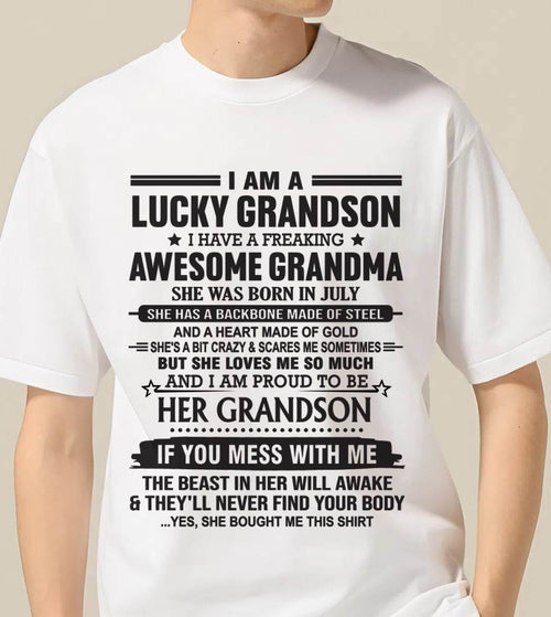 JULY - GRANDSON OF A STRONG & LOVING GRANDMA - FROM GRANDMA - TLEE07 (SKU11-154-07)