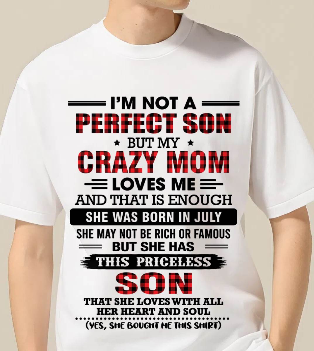 JULY A MOM'S LOVE MAKES EVERYTHING ENOUGH - FROM MOM - TLEE07 (SKU2608-587-07)