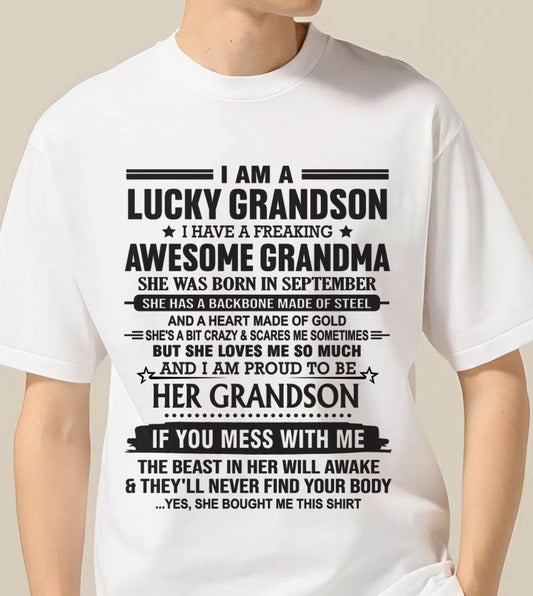 SEPTEMBER - GRANDSON OF A STRONG & LOVING GRANDMA - FROM GRANDMA - TLEE09 (SKU11-154-09)