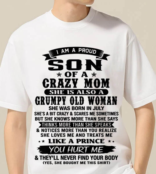 JULY - PROUD SON OF A FREAKIN' AWESOME MOM - FROM MOM - TLEE07 (SKU2607-60-07)