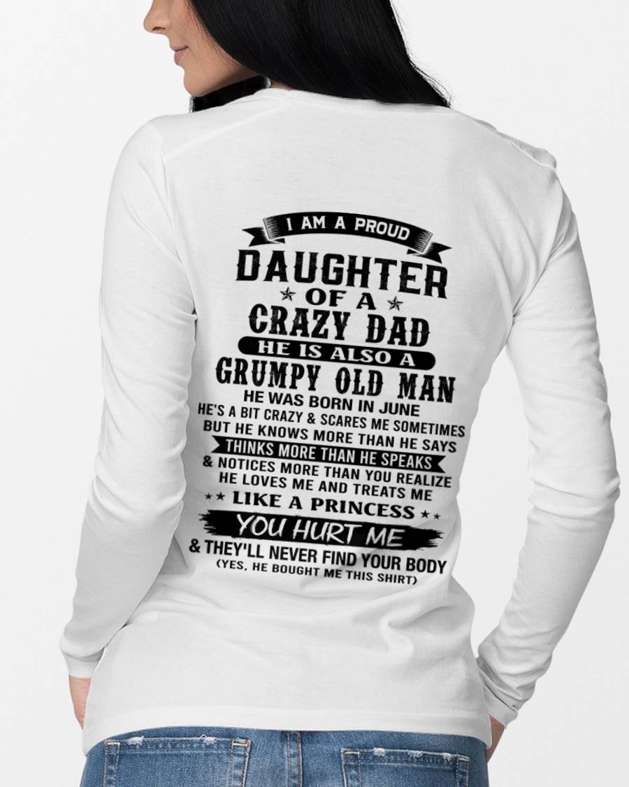 JUNE - FUNNY DAD AND DAUGHTER SHIRT - FROM DAD - TLEE06 (SKU2606-394-06)