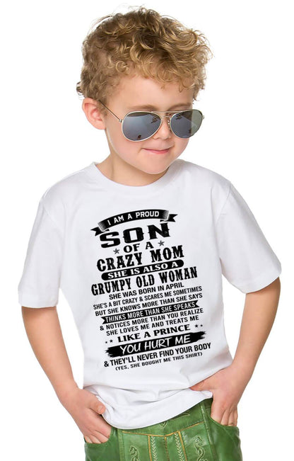 APRIL - PROUD SON OF A FREAKIN' AWESOME MOM - FROM MOM - TLEE04 (SKU2607-60-04)