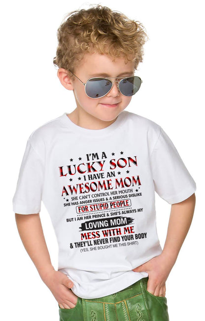 I’M A LUCKY SON I HAVE AN AWESOME MOM - FROM MOM - TLEE00 (SKU26T-01-24-00)