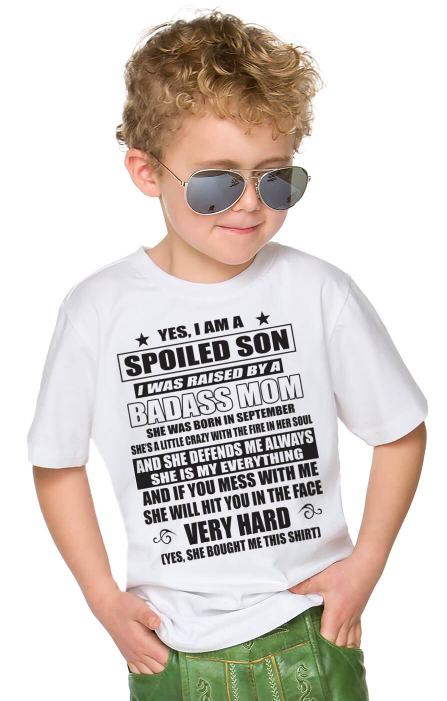 SEPTEMBER MOM — MY MOM RAISED ME WITH LOVE AND ATTITUDE - FROM MOM - TLEE09 (SKU2605-282-09)