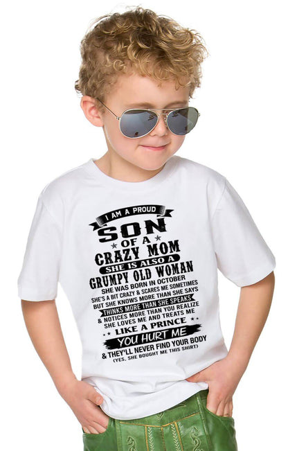 OCTOBER - PROUD SON OF A FREAKIN' AWESOME MOM - FROM MOM - TLEE10 (SKU2607-60-10)
