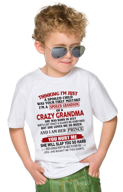 JULY - GRANDMA’S BOY – LOVED, SPOILED & PROTECTED - FROM GRANDMA - TLEE07 (SKU2602-128-07)