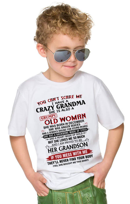 DECEMBER - YOU CAN'T SCARE ME I HAVE A CRAZY GRANDMA SHE IS ALSO A GRUMPY OLD WOMAN - FROM GRANDMA - TLEE12 (SKU2603-54-12)