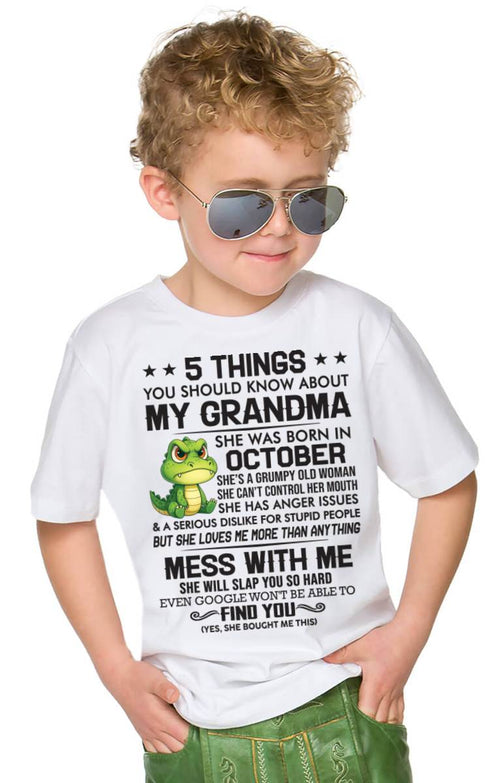 OCTOBER - 5 THINGS YOU SHOULD KNOW ABOUT MY GRANDMA – AND YOU'D BETTER NOT MESS WITH ME - FROM GRANDMA - TLEE10 (SKU10-06-10)