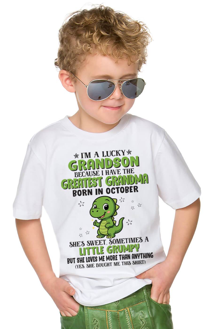 OCTOBER - I'M A LUCKY GRANDSON BECAUSE I HAVE THE GREATEST GRANDMA - FROM GRANDMA - TLEE10 (SKU09-86-10)