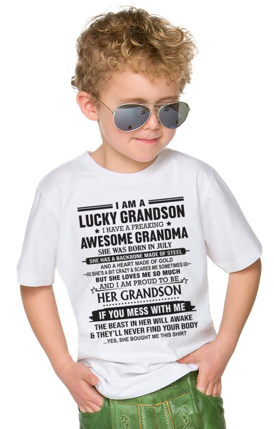 JULY - GRANDSON OF A STRONG & LOVING GRANDMA - FROM GRANDMA - TLEE07 (SKU11-154-07)