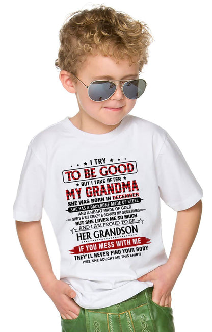 DECEMBER - I TRY TO BE GOOD BUT I TAKE AFTER MY GRANDMA - FROM GRANDMA - TLEE12 (SKU26T-01289-12)