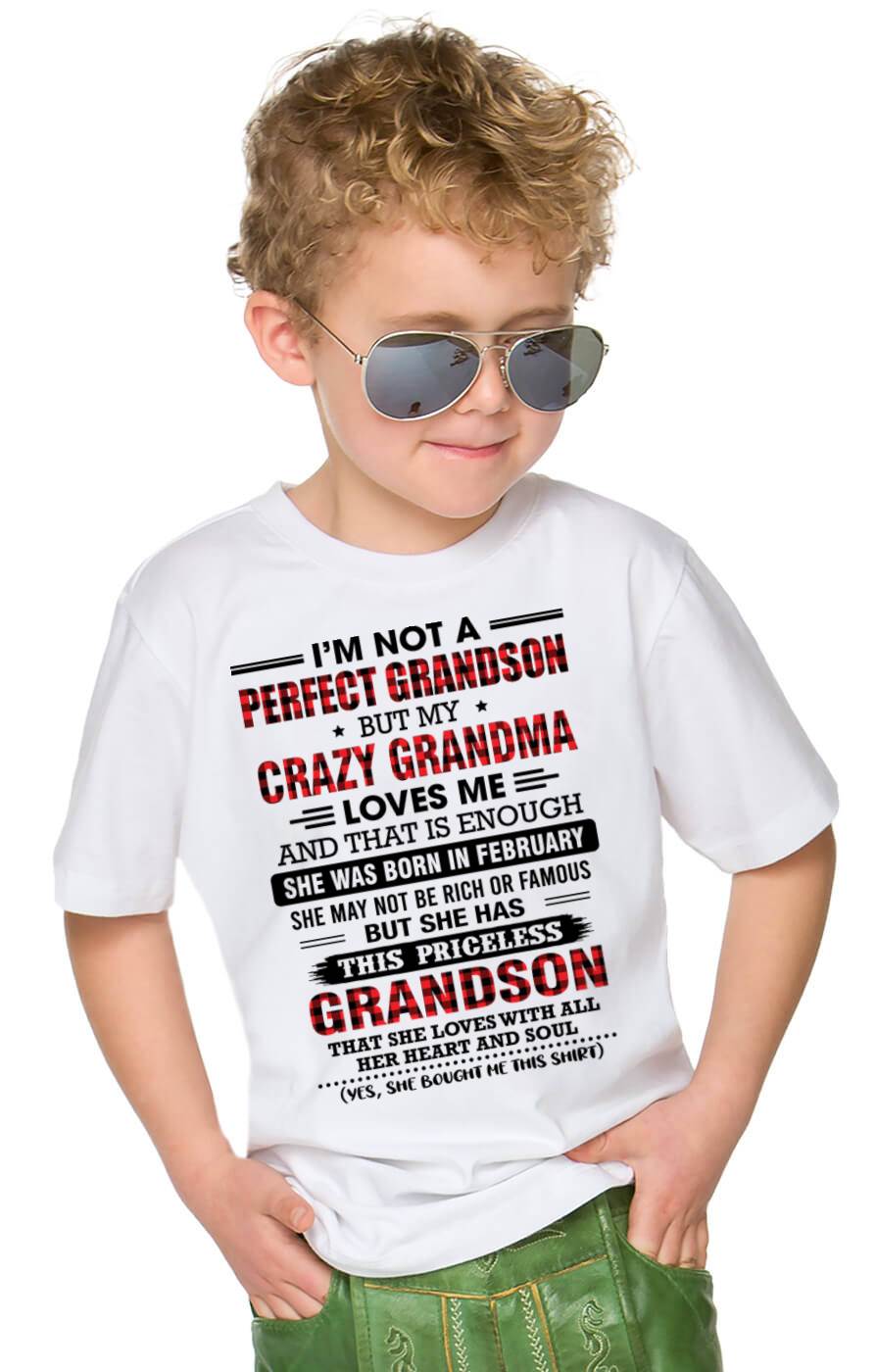 FEBRUARY - NOT PERFECT, JUST GRANDMA’S FAVORITE GRANDSON - FROM GRANDMA - TLEE02 (SKU2606-362-02)