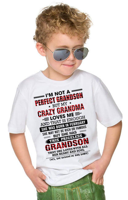 FEBRUARY - NOT PERFECT, JUST GRANDMA’S FAVORITE GRANDSON - FROM GRANDMA - TLEE02 (SKU2606-362-02)