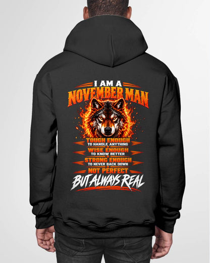 NOVEMBER – NOT PERFECT BUT ALWAYS REAL , WOLF SHIRT - FOR MAN - TLEE11 (SKU2610-56-11)