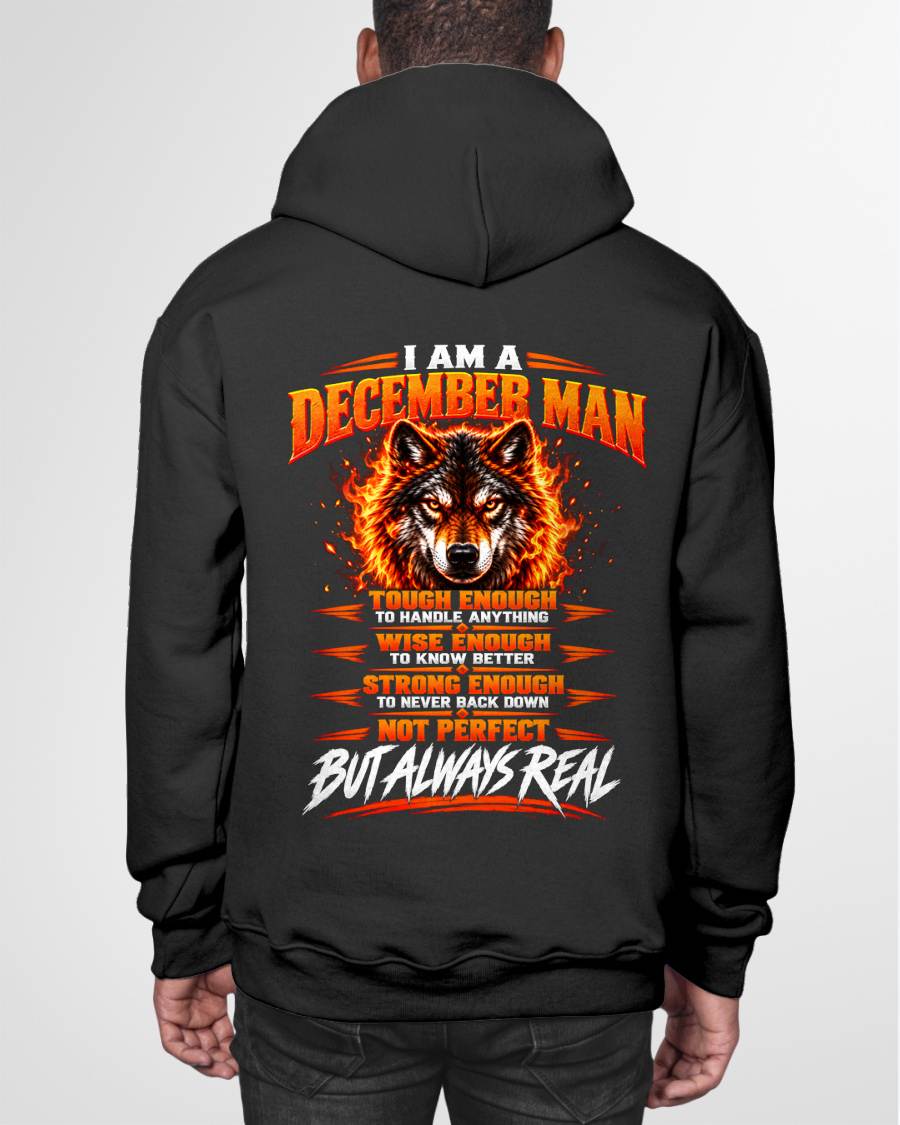 DECEMBER – NOT PERFECT BUT ALWAYS REAL , WOLF SHIRT - FOR MAN - TLEE12 (SKU2610-56-12)