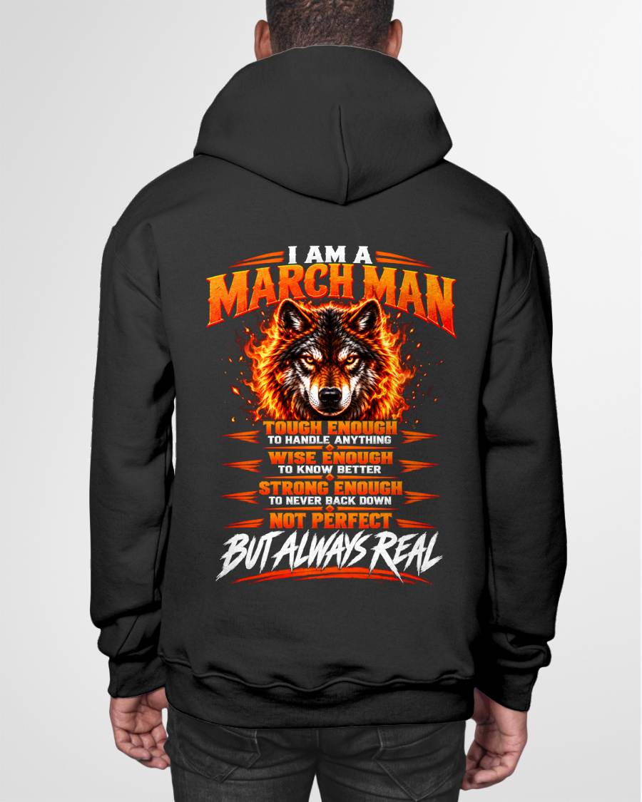 MARCH – NOT PERFECT BUT ALWAYS REAL , WOLF SHIRT - FOR MAN - TLEE03 (SKU2610-56-03)