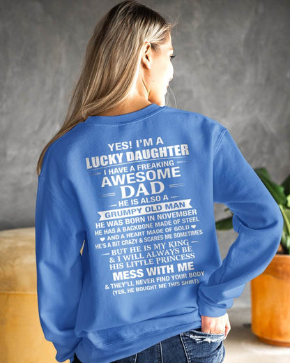 NOVEMBER - BEHIND EVERY STRONG GIRL IS AN AWESOME DAD - FROM DAD - TLEE11 (SKU2605-405-11)