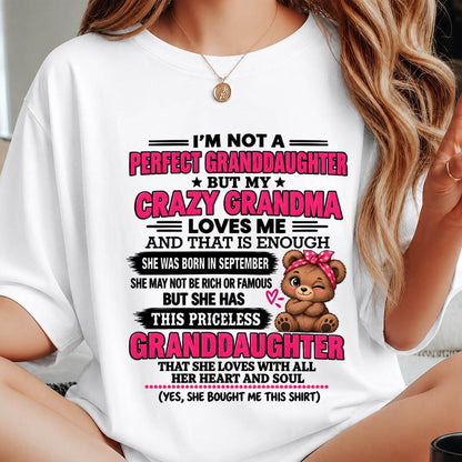 SEPTEMBER - GRANDMA & PRICELESS GRANDDAUGHTER - FROM GRANDMA - TLEE09 (SKU2609-124-09)