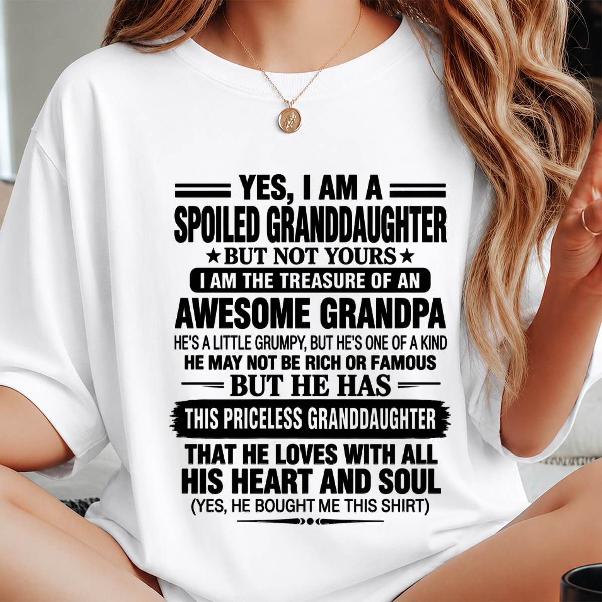 GRANDPA & SPOILED GRANDDAUGHTER - FROM GRANDPA - TLEE00 (SKU2609-158-00)