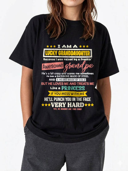 BLESSED GRANDDAUGHTER RAISED BY AN AMAZING GRANDPA - FROM GRANDPA - TLEE00 (SKU2603-273-00)