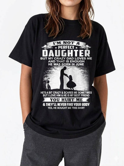 DAD BORN IN JUNE AND DAUGHTER BEST FRIENDS - FROM DAD - TLEE06 (SKU2605-166-06)