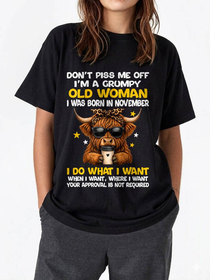 NOVEMBER BORN WOMAN FUNNY SHIRT - FOR WOMEN - TLEE11 (SKU2607-217-11)