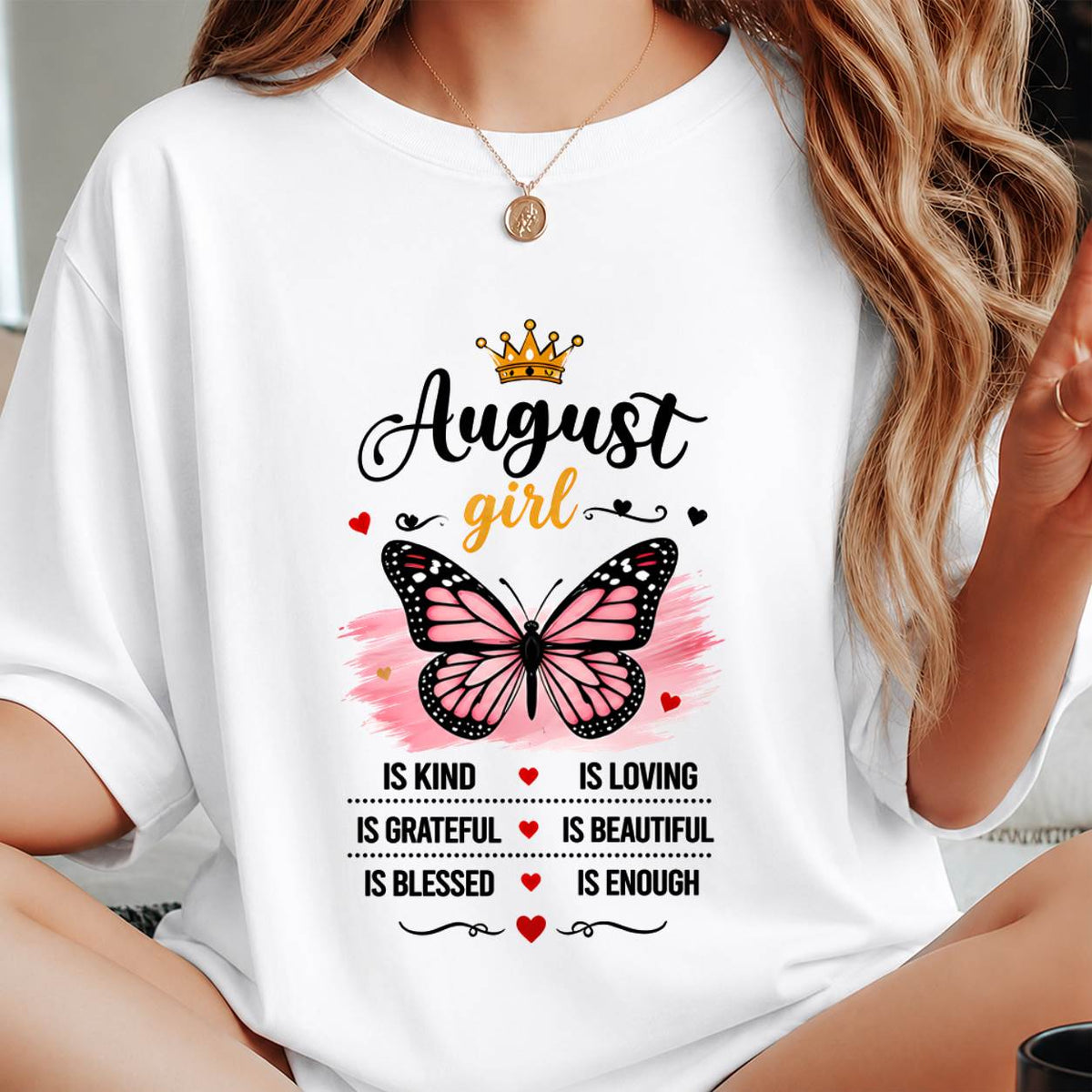 AGUST GIRL BUTTERFLY SHIRT - FOR WOMEN - TLEE08 (SKU2608-593-08)