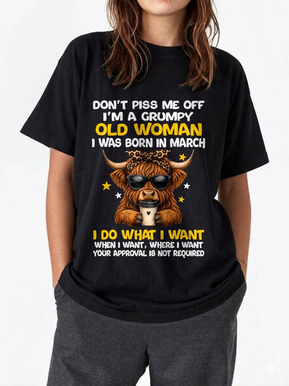 MARCH BORN WOMAN FUNNY SHIRT - FOR WOMEN - TLEE03 (SKU2607-217-03)