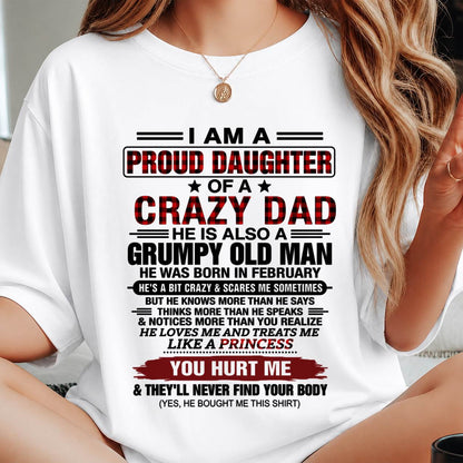 FEBRUARY - BEST DAD BEST DAUGHTER SHIRT - FROM DAD - TLEE02 (SKU2608-27-02)