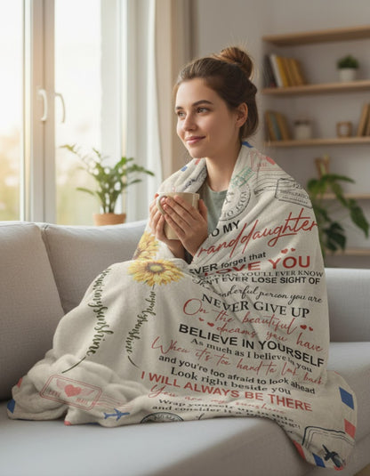 Special Gift For Your Granddaughter Blanket - From Grandpa01 (SKU2609-265)