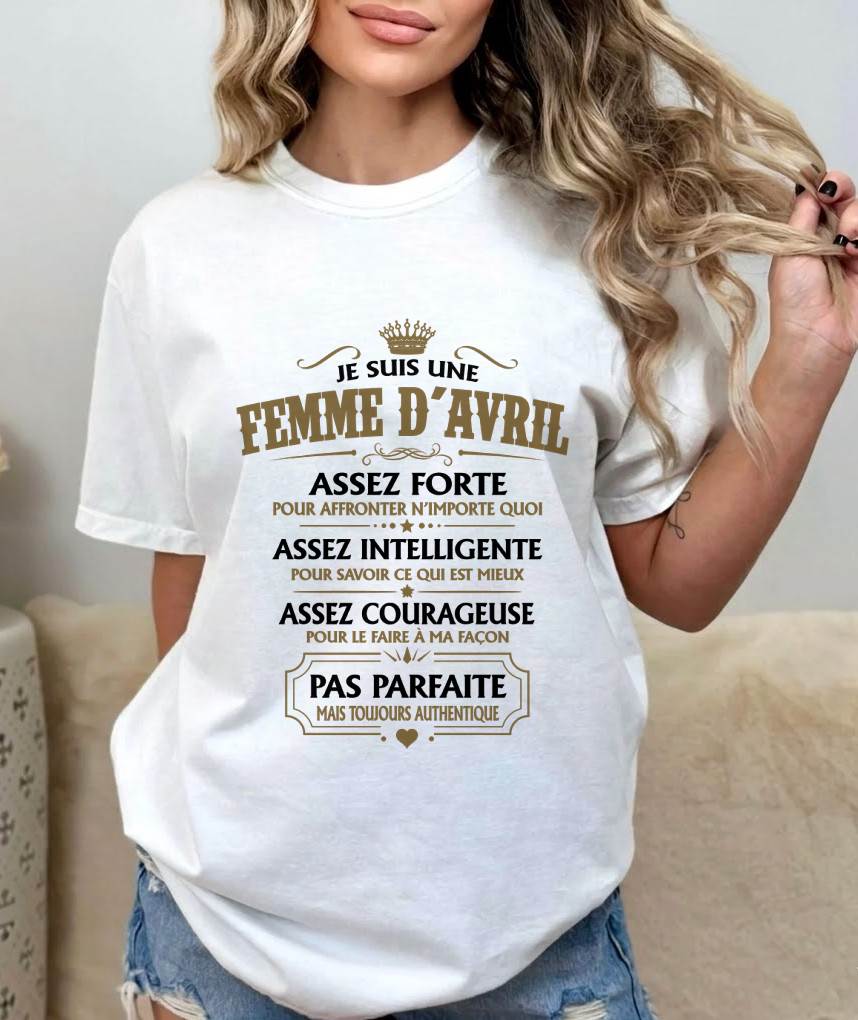 JE SUIS UNE FEMME D’AVRIL - fma TLEE04 (SKU2609-38-04)