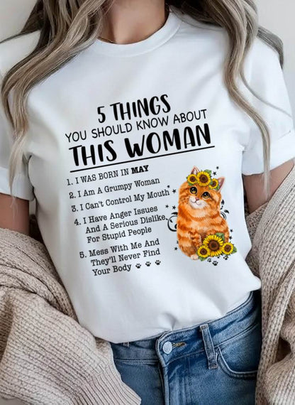 MAY - 5 THINGS YOU SHOULD KNOW ABOUT THIS WOMAN - FOR WOMEN - TLEE05 (SKU2602-186-05)