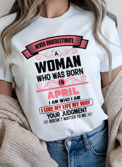 APRIL - I AM WHO I AM — CONFIDENT, INDEPENDENT, AND UNAPOLOGETIC - FOR WOMEN - TLEE04 (SKU2602-91-04)
